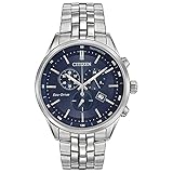 Citizen Eco-Drive Corso Quartz Men's Watch, Stainless Steel, Classic, Silver-Tone (Model:...