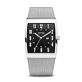 BERING Men's Solar Powered Watch with Stainless Steel Strap, Silver, 29 (Model: 16433-002)