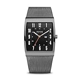 BERING Men's Solar Collection Powered Watch with Stainless Steel Strap, Grey, 29 (Model: 16433-377)