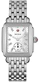 MICHELE Women's MWW06V000002 Deco 16 Analog Display Swiss Quartz Silver Watch