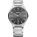 BERING Men's Quartz Watch with Titanium Strap, Silver, 20 (Model: 11739-772)