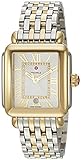 MICHELE Women's 'Deco Madison' Swiss Quartz Stainless Steel Casual Watch, Color:Two-Toned (Model:...