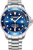 Mens Swiss Automatic Stainless Steel Professional'DEPTHMASTER' Dive Watch, 200 Meters Water...