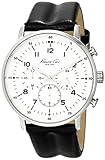 Kenneth Cole New York Men's KC1568 Iconic Chronograph Black Leather Strap Dress Watch
